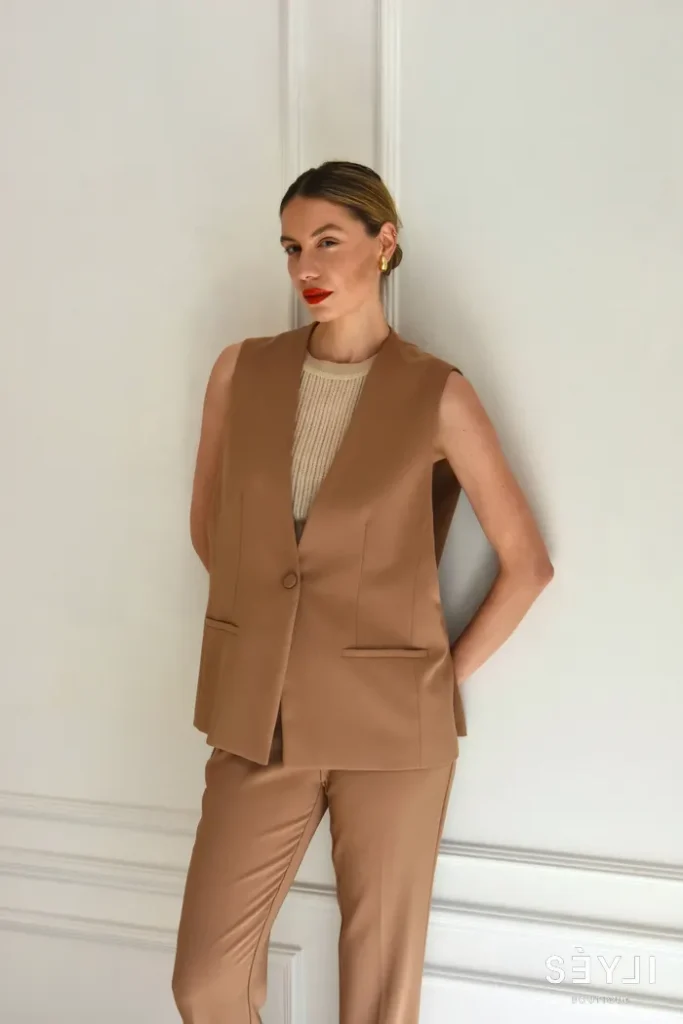 Camel oversized mellény