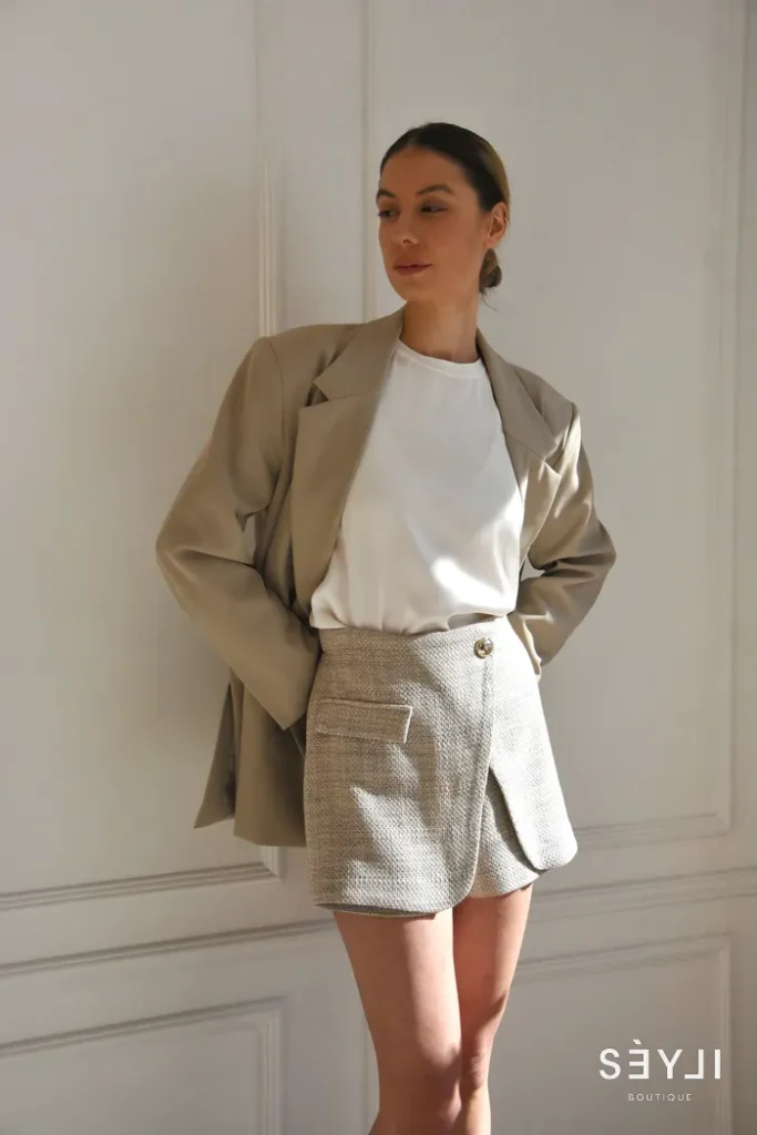 Tweed shorts