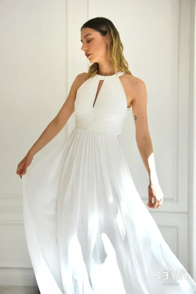 Halter neck menyasszonyi ruha
